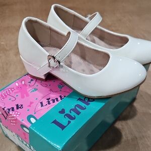 Link White Dress Shoe For Girls